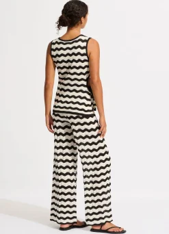 Seafolly Cut Out Knit Top - | Tops