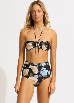 Seafolly Garden Party High Waisted Bikini Bottom - | High Waisted|High Waisted