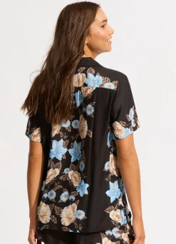 Seafolly Garden Party Short Sleeve Shirt - | Tops