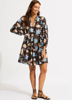 Seafolly Garden Party Tiered Mini Dress - | Beach Dresses
