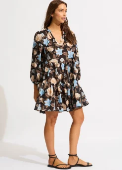 Seafolly Garden Party Tiered Mini Dress - | Beach Dresses