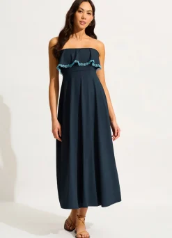 Seafolly Lucia Frill Midi Dress - | Beach Dresses