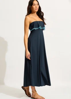 Seafolly Lucia Frill Midi Dress - | Beach Dresses