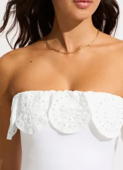 Seafolly Lulu Bandeau One Piece With Flounce - | Bandeau|Bandeau