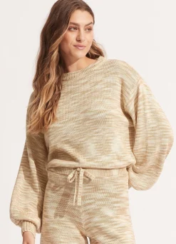 Seafolly Marl Knit Jumper - | Tops