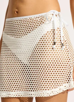 Seafolly Mesh Effect A-Line Skirt - | Bikinis|Skirts & Sarongs