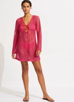 Seafolly Mesh Effect Cover Up - | Beach Dresses|Kaftans & Cover Ups