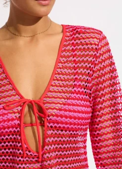Seafolly Mesh Effect Cover Up - | Beach Dresses|Kaftans & Cover Ups