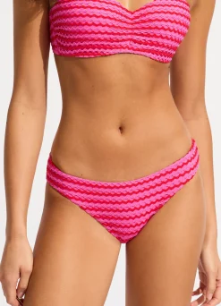 Seafolly Mesh Effect Hipster Bikini Bottom - | Hipster|Hipster