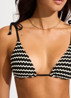 Seafolly Mesh Effect Slide Triangle Bikini Top - | Bikinis|Triangle