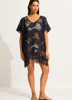 Seafolly Mesh Kaftan - | Kaftans & Cover Ups