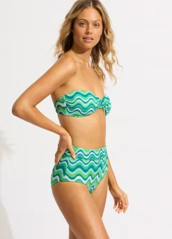 Seafolly Neue Wave High Waisted Bikini Bottom - | High Waisted|High Waisted