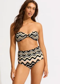 Seafolly Neue Wave High Waisted Bikini Bottom - | High Waisted|High Waisted