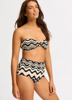 Seafolly Neue Wave High Waisted Bikini Bottom - | High Waisted|High Waisted