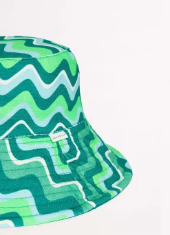 Seafolly Neue Wave Reversible Buckethat - | Beach Hats