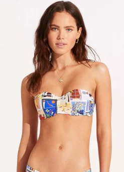 Seafolly On Vacation Bustier Bandeau Bikini Top - | Bandeau|Bandeau