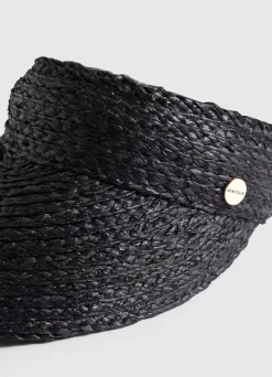 Seafolly Raffia Visor - | Beach Hats