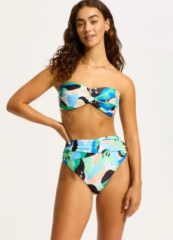 Seafolly Rio High Waist Wrap Front Bikini Bottom - | Bikinis|High Cut