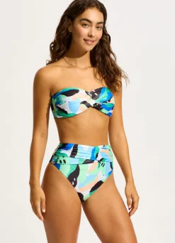 Seafolly Rio High Waist Wrap Front Bikini Bottom - | Bikinis|High Cut