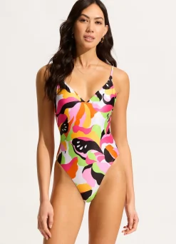 Seafolly Rio V Neck One Piece - | V Neck|V Neck
