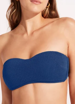 Seafolly Sea Dive Bustier Bandeau Bikini Top - | Bandeau|Bandeau