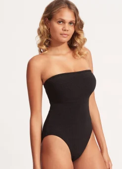 Seafolly Sea Dive DD Bandeau One Piece - | Bandeau|Bandeau