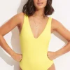 Seafolly Sea Dive Deep V Neck One Piece - | V Neck|V Neck