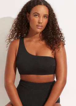 Seafolly Sea Dive One Shoulder Top - | Bandeau|Bandeau