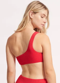 Seafolly Sea Dive One Shoulder Top - | Bandeau|Bandeau