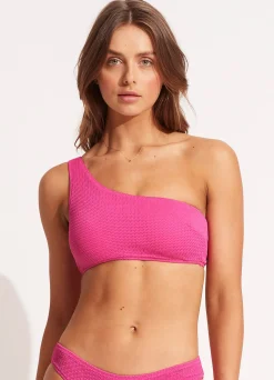 Seafolly Sea Dive One Shoulder Top - | Bandeau|Bandeau