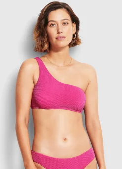 Seafolly Sea Dive One Shoulder Top - | Bandeau|Bandeau