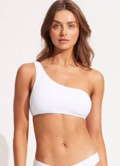 Seafolly Sea Dive One Shoulder Top - | Bandeau|Bandeau