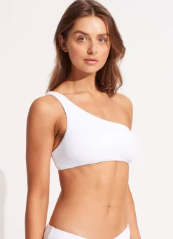 Seafolly Sea Dive One Shoulder Top - | Bandeau|Bandeau