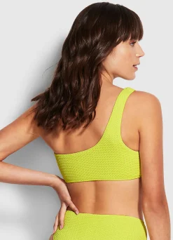 Seafolly Sea Dive One Shoulder Top - | Bandeau|Bandeau