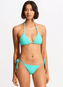 Seafolly Sea Dive Tie Side Rio Pant - | High Cut|High Cut