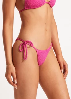 Seafolly Sea Dive Tie Side Rio Pant - | High Cut|High Cut