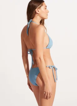 Seafolly Sea Dive Tie Side Rio Pant - | High Cut|High Cut