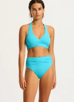 Seafolly Collective DD Wrap Front Halter Bikini Top - | Fuller Cup Swim|DD/E Swimwear