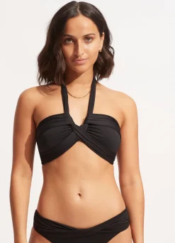 Seafolly Collective Halter Bandeau Bikini Top - | Bandeau|Bandeau
