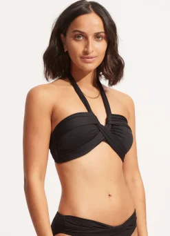 Seafolly Collective Halter Bandeau Bikini Top - | Bandeau|Bandeau