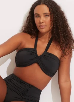 Seafolly Collective Halter Bandeau Bikini Top - | Bandeau|Bandeau