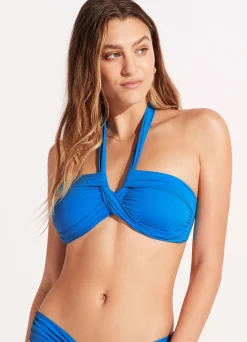 Seafolly Collective Halter Bandeau Bikini Top - | Bandeau|Bandeau