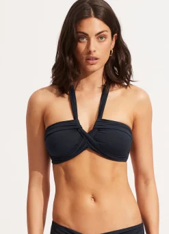 Seafolly Collective Halter Bandeau Bikini Top - | Bandeau|Bandeau