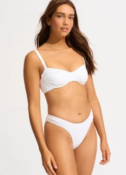 Seafolly Collective High Leg Ruched Side Bikini Bottom - | Bikinis|More Coverage