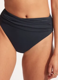 Seafolly Collective High Waist Wrap Front Pant - | High Waisted|High Waisted