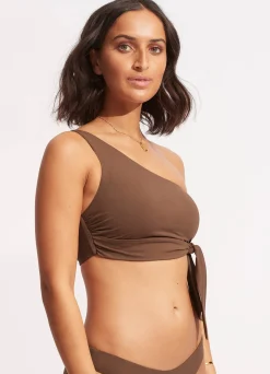 Seafolly Collective One Shoulder Top - | One Shoulder|One Shoulder