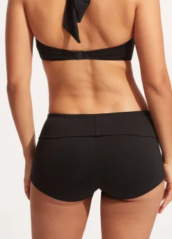 Seafolly Collective Roll Top Boyleg - | More Coverage|More Coverage