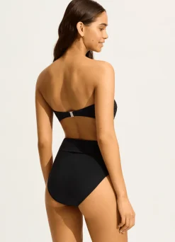 Seafolly Collective Roll Top Bikini Bottom - | More Coverage|More Coverage