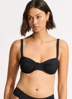 Seafolly Collective Ruched Underwire Bikini Top - | Underwire|Underwire