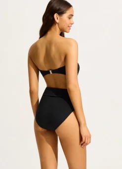 Seafolly Collective Twist Bandeau Bikini Top - | Bikinis|Bandeau